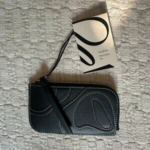NWT Polene Atla Cardholder - Edition Duo Black